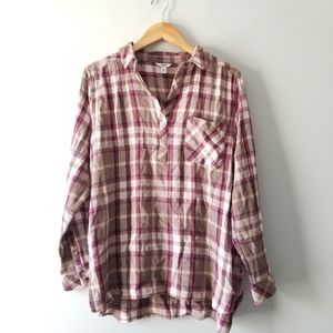 Sonoma Essential Flannel Plaid Shirts Large